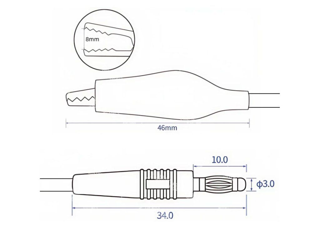 Rozměry banánku 3 mm
